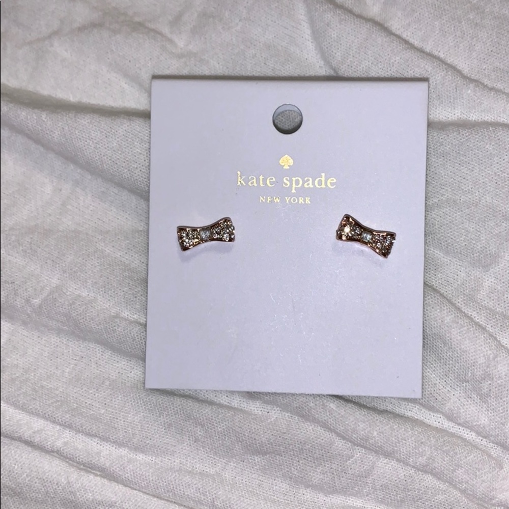 brand new kate spade bow earrings